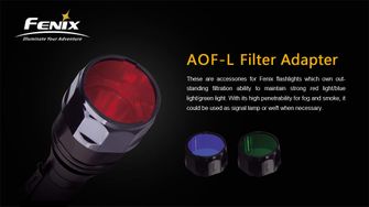 filter pre baterky Fenix AOF-M červený adaptér