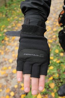 Pentagon Duty Mechanic Handschuhe fingerlos 1/2, schwarz