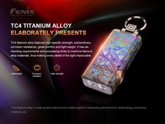 Titan-Taschenlampe Fenix APEX 20 irisierend