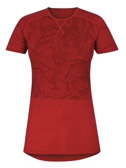 Husky Merino Thermo-Unterwäsche Damen Kurzarm T-Shirt Rot