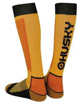 Husky Socken Snow Wool gelb/schwarz
