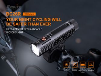 Set aus Fenix BC26R Fahrradlampe und BC05R V2.0 Blinker