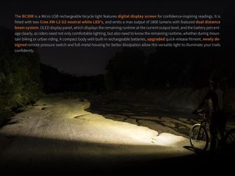Fenix BC30R Wiederaufladbare Fahrradtaschenlampe (1800 Lumen)