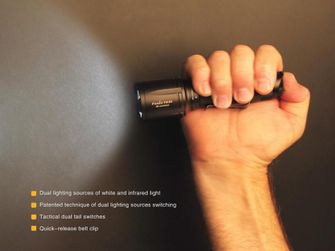 Taktische LED-Taschenlampe Fenix TK25 IR, 1000 Lumen