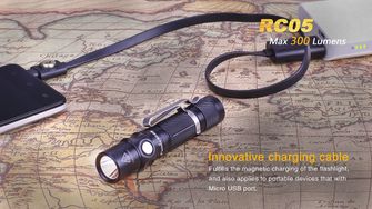 Wiederaufladbare Taschenlampe Fenix RC05, 300 Lumen