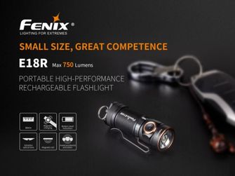 Fenix E18R wiederaufladbare Taschenlampe, 750 Lumen