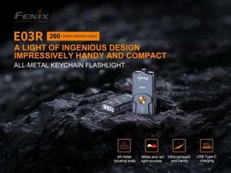 Mini-Taschenlampe Fenix E03R