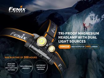 Fenix-Stirnlampe HM65R + Fenix-Taschenlampe E01 V2.0