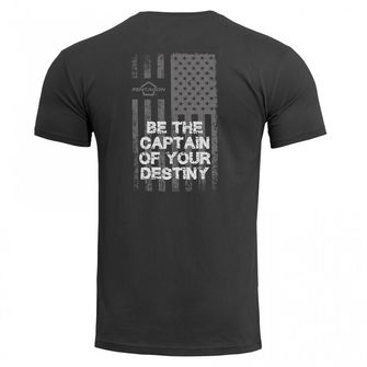 Pentagon American Flag -T-Shirt,  schwarz