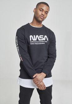 NASA US Crewnec Herren-Sweatshirt, schwarz