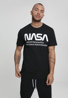 NASA Herren-T-Shirt Wormlogo, schwarz