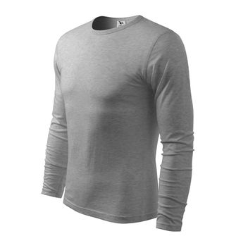 Malfini Fit-T langärmliges T-Shirt, grau, 160g/m2