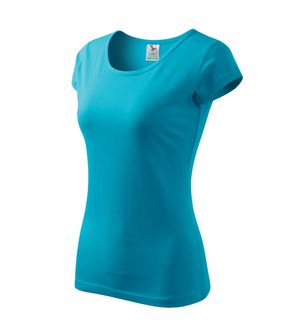 Malfini Damen-T-Shirt Pure, türkis, 150g/m2