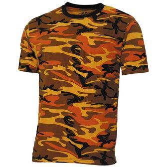 MFH Amerikanisches T-shirt Streetstyle, orange-camo