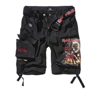 Brandit Iron Maiden Savage Shorts The Number of The Beast schwarz Edition, schwarz