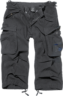 Brandit Industry Vintage 3/4 Shorts, schwarz
