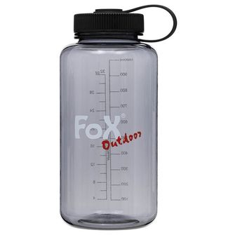 Fox Outdoor Weithals-Trinkflasche 1L, Tritan, grau
