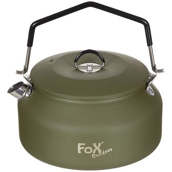 Fox Outdoor Wasserkocher ca. 1 L, OD grün, Edelstahl