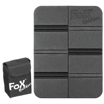 Fox Outdoor Thermopad unter dem Sitz, faltbar, mit Molle-Tasche, schwarz