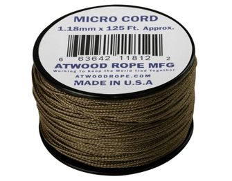 Helikon-tex Micro Cord 125FT Paracord, 37,5 Meter, coyote