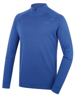 Husky Herren Merino Sweatshirt Aron Zip M, blau