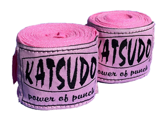 Katsudo Boxbandagen elastisch 350 cm, pink