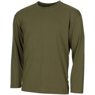 MFH American Langarm-T-Shirt, OD grün, 170 g/m²