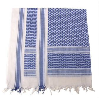 MFH PLO Arafat-Halstuch aus Baumwolle, blau-weiß, 115 x 110cm