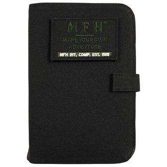 MFH Tasche mit Notizbuch A6, schwarz