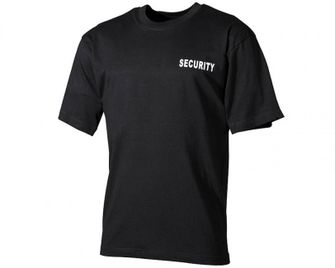 MFH T-Shirt mit Aufschrift Security, schwarz, 160g/m2