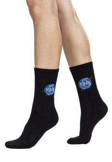 NASA-Socken für Männer, schwarz