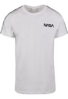 NASA Herren-T-Shirt Rocket Tape, weiß