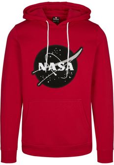 NASA Southpole Insignia Logo Herrensweatshirt mit Kapuze, rot