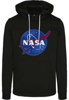 NASA Southpole Insignia Logo Herrensweatshirt mit Kapuze, schwarz