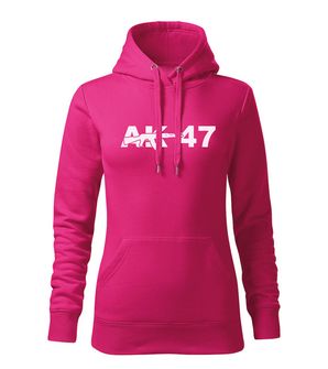 DRAGOWA Damensweatshirt mit Kapuze ak47, rosa 320g/m2