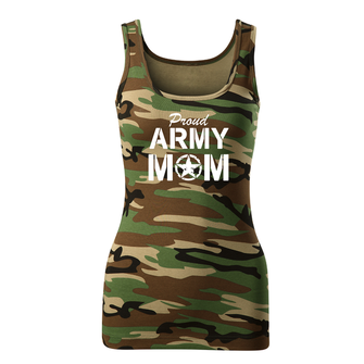 DRAGOWA Damen-Top army mom, Camouflage 180g/m2