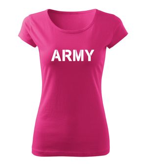 DRAGOWA Damen Kurzshirt army, rosa 150g/m2