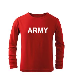 DRAGOWA Kinder Langarmshirt Army, rot