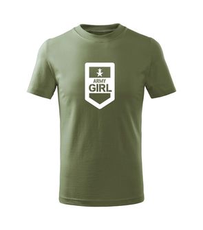 DRAGOWA Kinder Kurzarmshirt Army girl, olivgrün