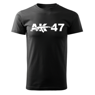 DRAGOWA Kurz-T-Shirt ak47, schwarz 160g/m2