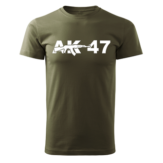 DRAGOWA Kurz-T-Shirt ak47, olivgrün 160g/m2