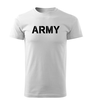 DRAGOWA Kurz-T-Shirt Army, weiß 160g/m2
