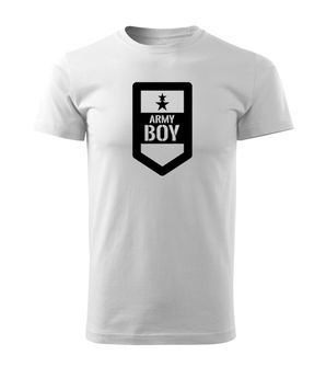 DRAGOWA Kurz-T-Shirt Army boy, weiß 160g/m2