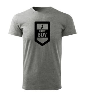 DRAGOWA Kurz-T-Shirt Army boy, grau 160g/m2