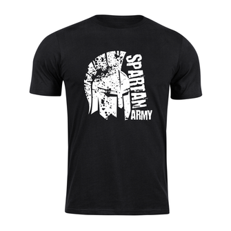 DRAGOWA Kurz-T-Shirt spartan army León, schwarz 160g/m2