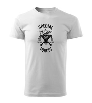 DRAGOWA Kurz-T-Shirt special forces, weiß 160g/m2