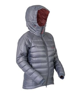 Patizon ReLight Pro Women's Down Winter Jacket, Anthrazit / Dunkelrot