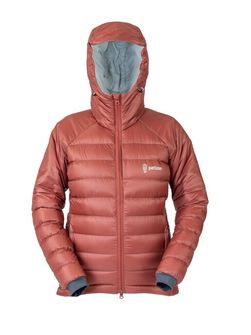 Patizon ReLight Pro Women's Down Winter Jacket, Dunkelrot / Silber
