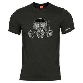 Pentagon Gas Mask-T-Shirt, schwarz
