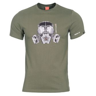 Pentagon Gas Mask-T-Shirt, olivgrün
